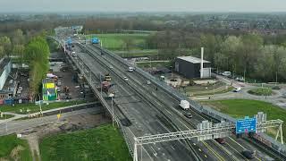 Drone Timelapse Renovatie Brug A7 Purmerend - Rijkswaterstaat - Dura Vermeer - Gemeente Purmerend