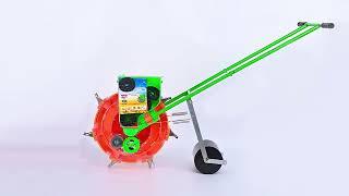 Portable seeder hand push manual corn seed planter