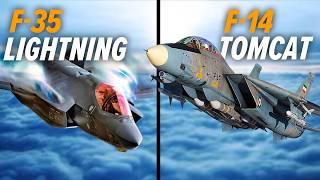 F-14 Tomcat VS F-35 Lightning Dogfight | DCS World