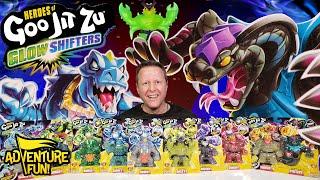 10 Heroes of Goo Jit Zu Glow Shifters Including Ultra Rare Gigatusk AdventureFun Toy review!