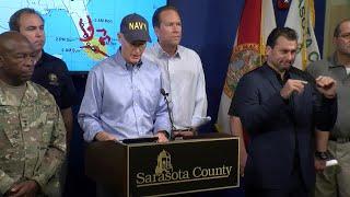 Florida Governor Rick Scott gives update on Hurricane Irma from Sarasota