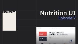 Style Part 4 | How to Build a Nutrition Website Ep. 7 | CSS | UX/UI