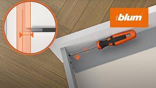 MERIVOBOX: 3-dimensional adjustment | Blum