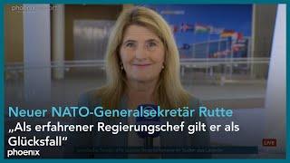 Tina Hassel (ARD) zum neues NATO-Generalsekretär Mark Rutte am 01.10.2024