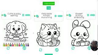 ONE CLICK! AUTOMATED! AI COLORING BOOK CREATOR!