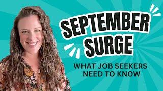 How Job Seekers Can Plan for September Surge