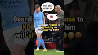 Pep RESPONDS to KDB's INSULTS  #football