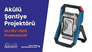 Bosch GLI 18V-1900 - Güçlü ve Dayanıklı Akülü Çalışma Lambası