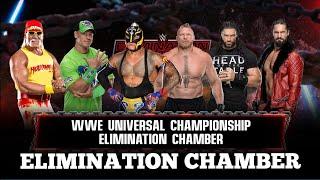 ELIMINATION CHAMBER | REY MYSTERIO + JOHN CENA + ROMAN REIGNS + LESNAR + HULK HOGAN + ROLLINS | WWE