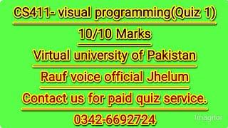 Cs411 Quiz 1  percent Solution