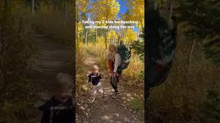 Backpacking with My 2 Toddlers #backpacking #momlife #hikingwithkids #adventurefamily #travelfamily