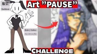 I Tried the SamDoesART 'PAUSE' Art Challenge! (Unbelievable Results)