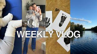 VLOG: week in my life as a new mom + walmart and amazon haul + current books i'm reading