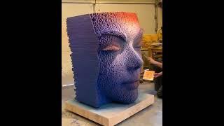 Wooden sculptures by artist Gil Bruvel