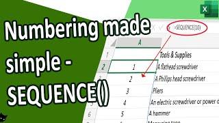 Dragging down to create a numbered list in Excel? There’s a better way!