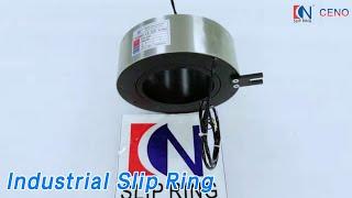 Rotary Industrial Slip Ring Large Diameter 100rpm IP54 For Robot Arm