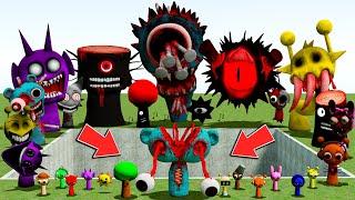 ️‍️ NEW SPARTAN KICKING AND FREEZE ALL SPRUNKI HORROR PHASES & SPRUNKI TAPES in Garry's Mod!