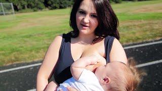 Milky Moments Under the Sun: Breastfeeding Adventures at the Running Track! 