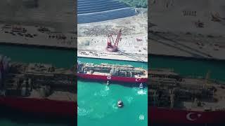 Türkiye’s first floating gas platform reaches Black Sea port