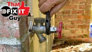 How to FIX a LEAKY Outdoor Water Faucet!