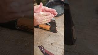 BASIC Axe Sharpening 🪓 #survival #camping #bushcraft