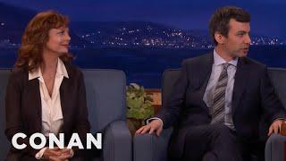 Nathan Fielder Brought Susan Sarandon As A Back-Up Guest | CONAN on TBS