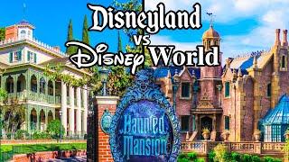 Top Walt Disney World Rides vs Disneyland Rides Pt4 - Haunted Mansion, Mark Twain & The Train