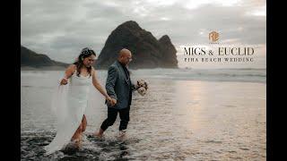 Piha Beach Wedding of Migs & Euclid filmed by RCP Visuals