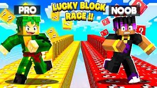 NOOB vs PRO Luckyblock Challenge with LILYVILLE Member