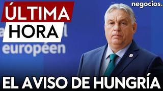 ÚLTIMA HORA | Hungría dice que el corte de tránsito de crudo de Rusia por Ucrania es una "amenaza"