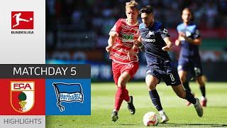 FC Augsburg - Hertha Berlin 0-2 | Highlights | Matchday 5 – Bundesliga 2022/23