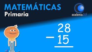 RESTAS de 1 y 2 cifras - Matemáticas