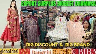 Cheapest Export Surplus | W Biba Aureila 100% Original | Kurti & Skd | WHOLESALE From Big Warehouse