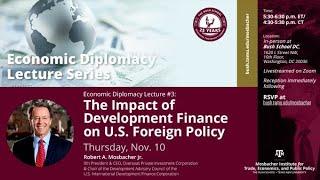 Economic Diplomacy Lecture 3 - Development Finance