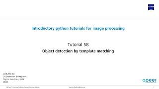 Tutorial 58 - Object detection using template matching