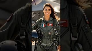 The Stunning Female Fighter Pilot #ai #army #army #pilot