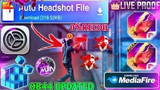 Free Fire Auto Headshot Config File Macro Aimbot + No Recoil Regedit ‼️ Antiban VIP Script 