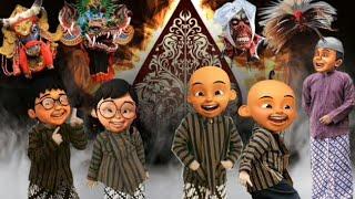 seru..!! Upin Ipin dan teman teman bermain barongan Bantengan, barongan devil, gedruk .... terbaru