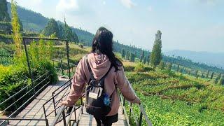 Perjalanan menuju objek wisata Posong view gunung Sumbing dan Semeru