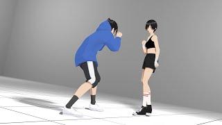 【Girls Fight】Raichi vs Anne【Blender】