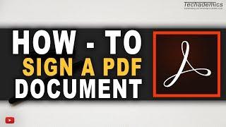 How To Sign PDF Document With Digital Signature - (Tutorial)