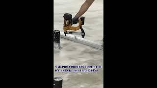 Nailpro Battery Powered Cordless Concrete Track Pin Nailer