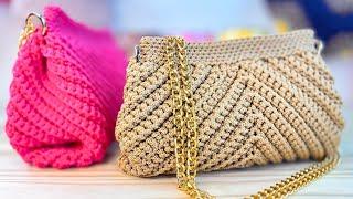 Alpha bag in crochet with nautical thread - Crochet bag