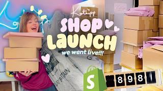 shop launch vlog  results & week in the life of running a small art business!