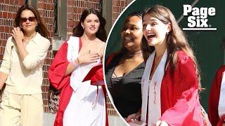 Suri Cruise celebrates high school graduation with mom Katie Holmes, drops dad Tom’s last name