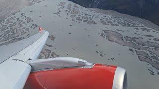 Air Greenland Airbus 330-800NEO Takeoff Kangerlussuaq Greenland to Copenhagen Kastrup June 2024