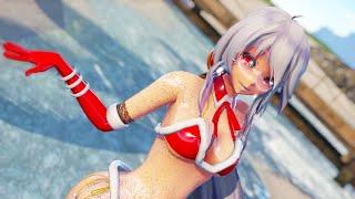 MMD : WOMANIZER - TDA Santa Bikini [Haku&Lily] (HD)【Ray-MMD】[1440p60]