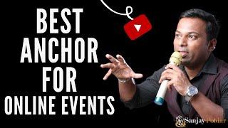 Best Anchor Emcee For Virtual Events |   Best Anchor in Pune Mumbai | Anchor Sanjay Potdar