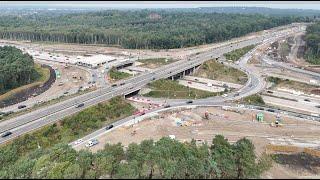 September 2024 - M25 Junction 10 improvement work update video - with added flight direction maps