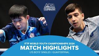 Lin Chin-Ting vs Benyamin Faraji | U15 BS-QF | ITTF World Youth Championships 2024